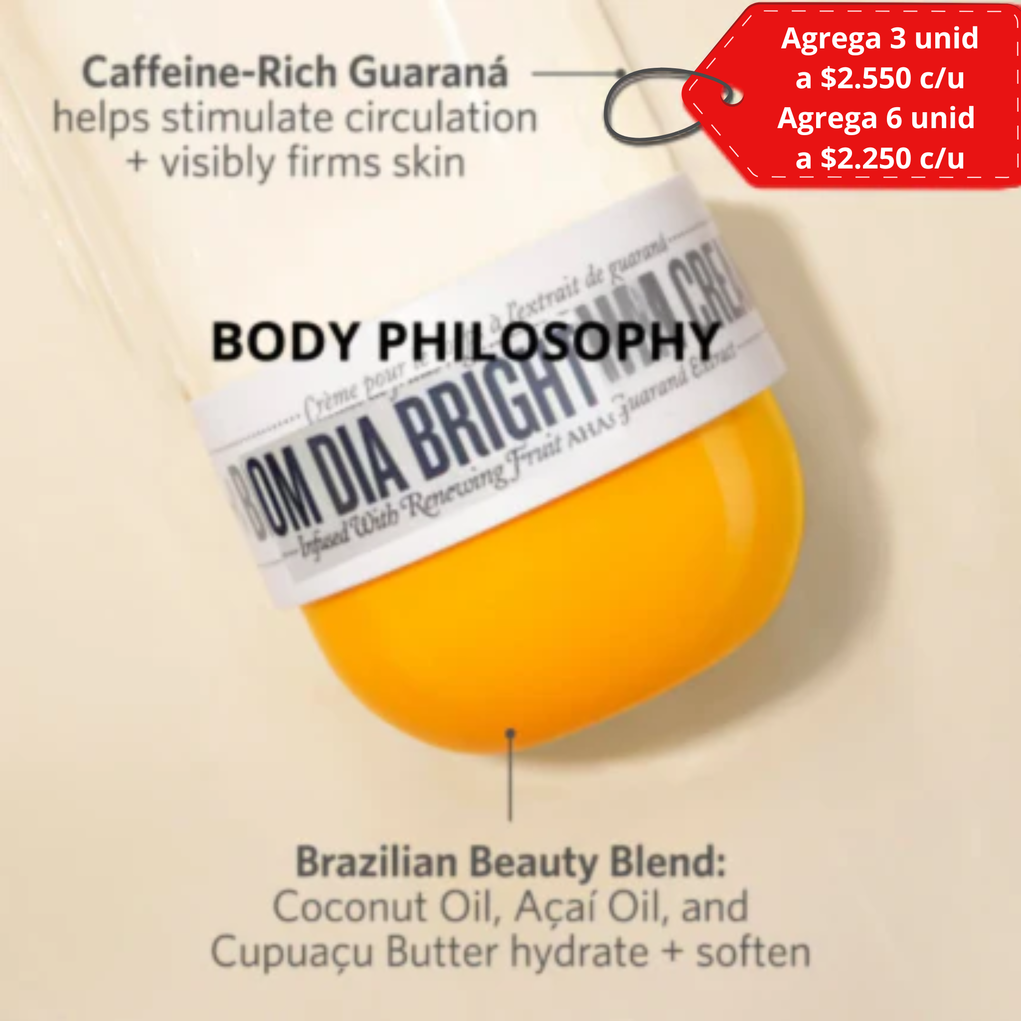 Manteca Corporal dupe Sol de Janeiro aroma brazilian 300 ml