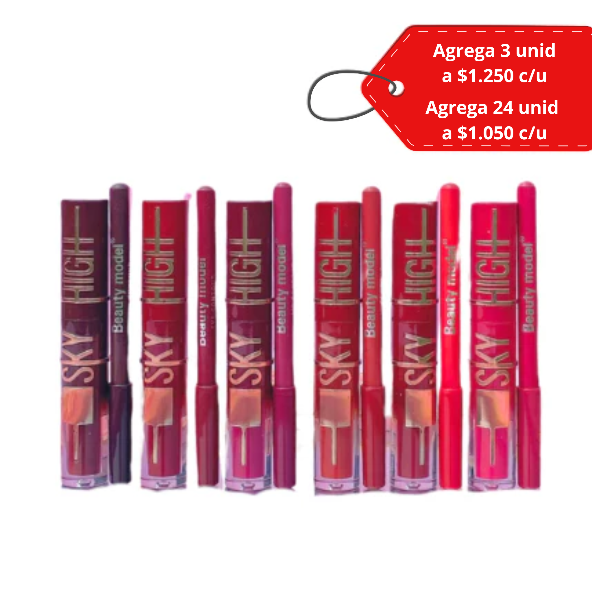 Lip Combo Delineador + Labial Líquido lipgloss Sky dupe Maybelline