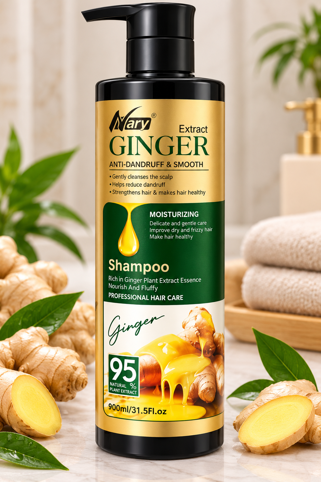 Shampoo Ginger Anti caída 900 ml