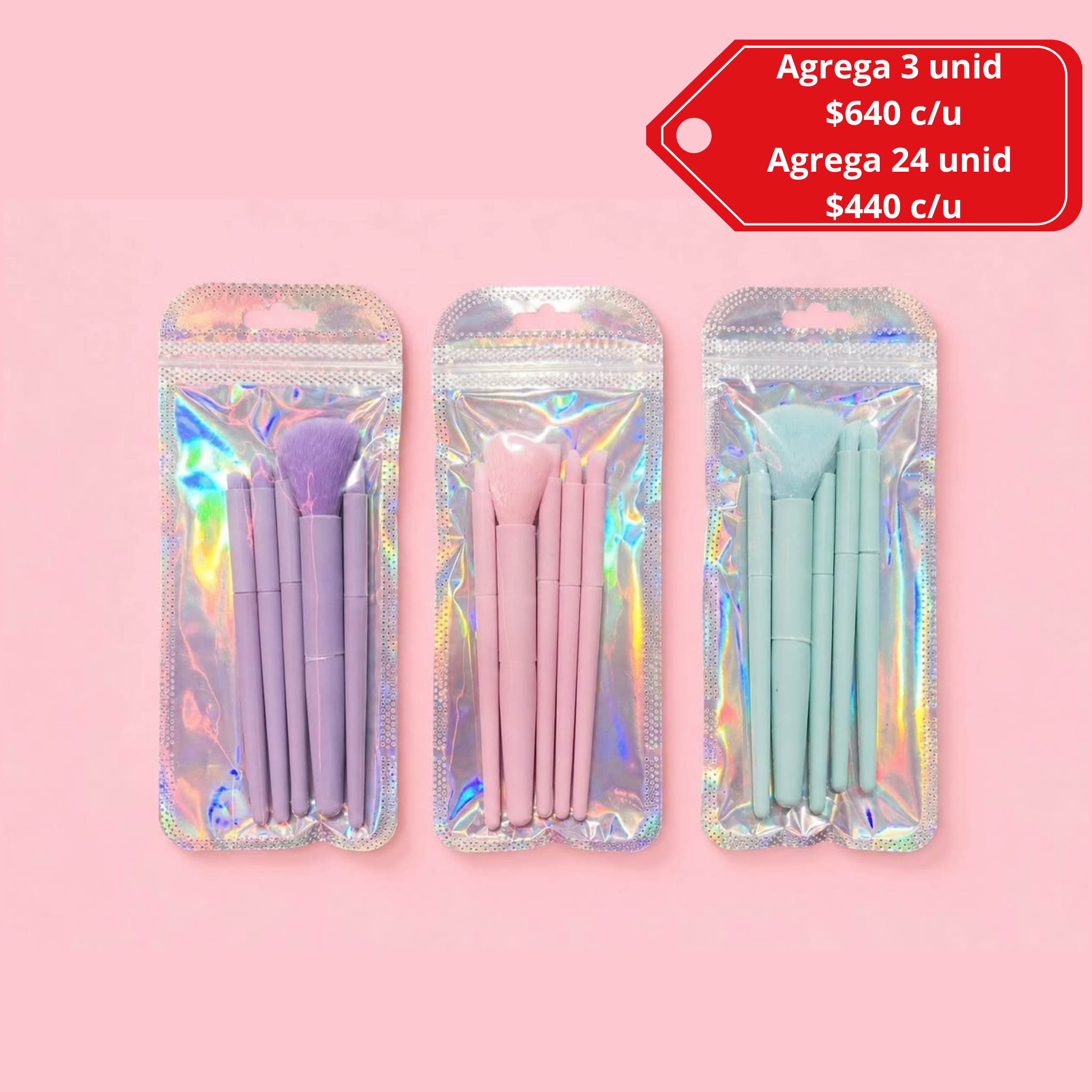 Set de brochas de 5 piezas