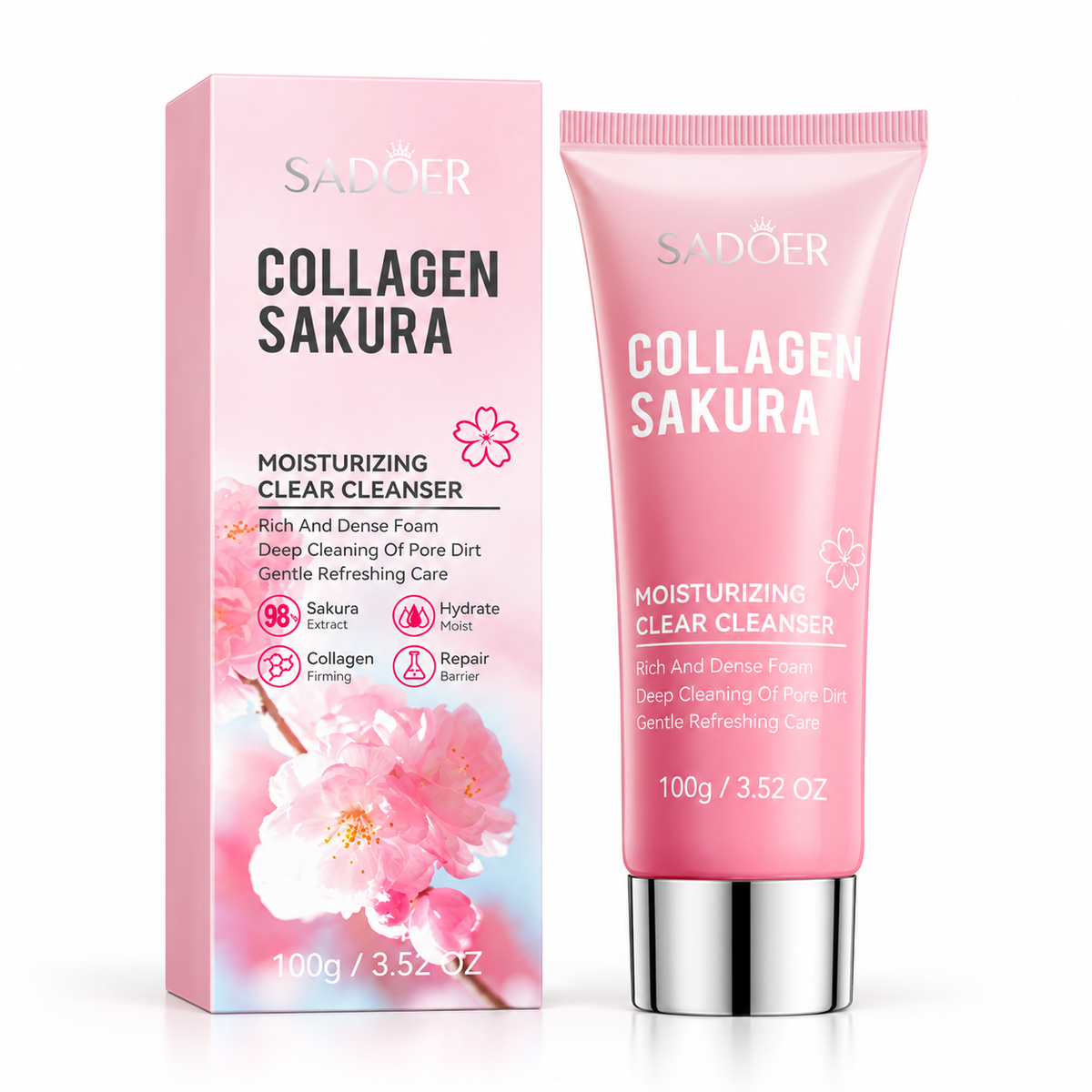 Jabón facial Collagen Sakura