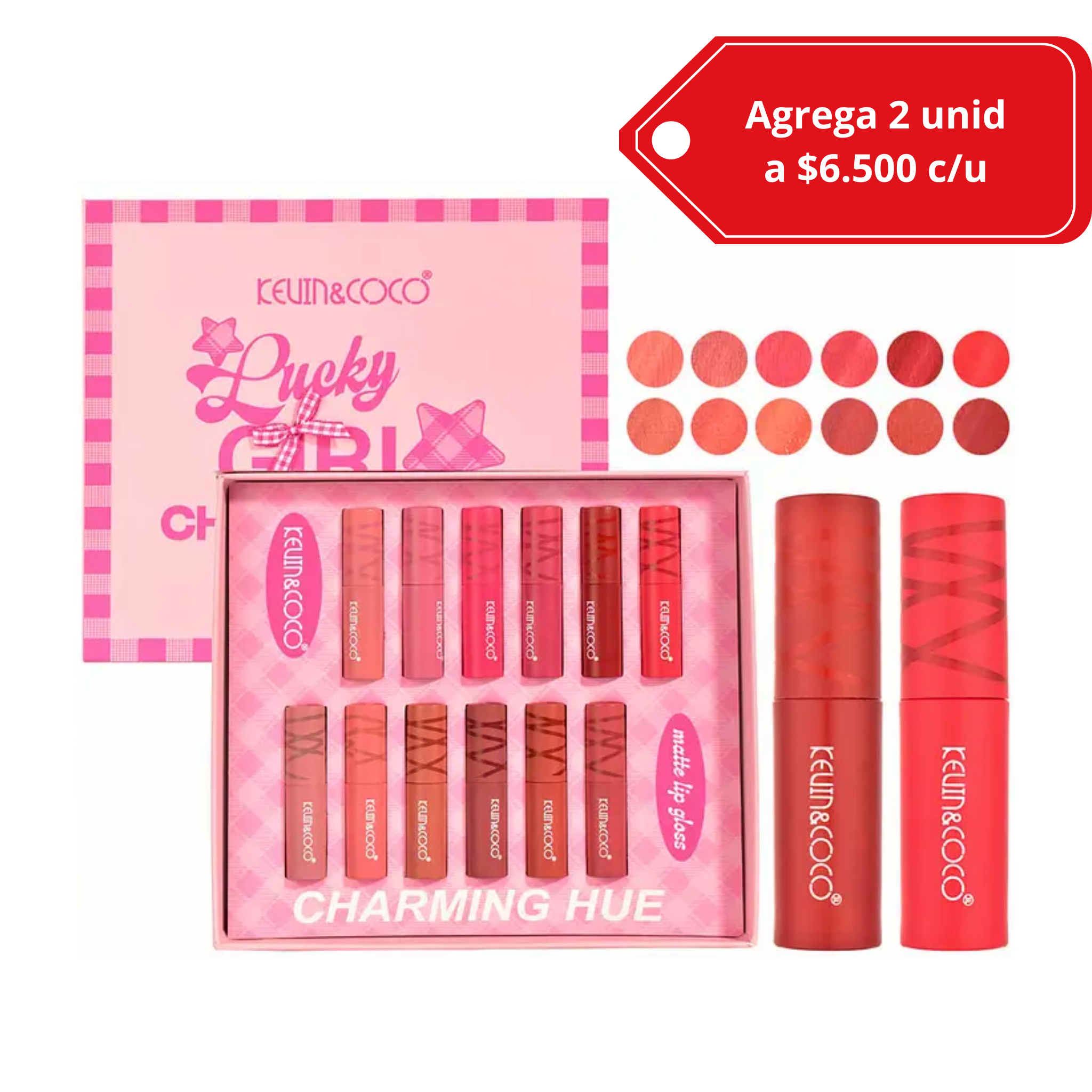 Set de 12 Lipsticks Kevin & Coco