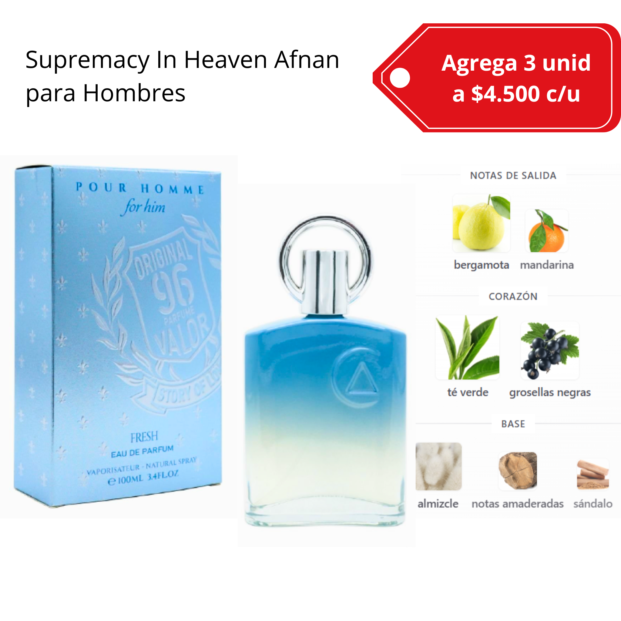 Supremacy in Heaven tipo Afnan 100 ml