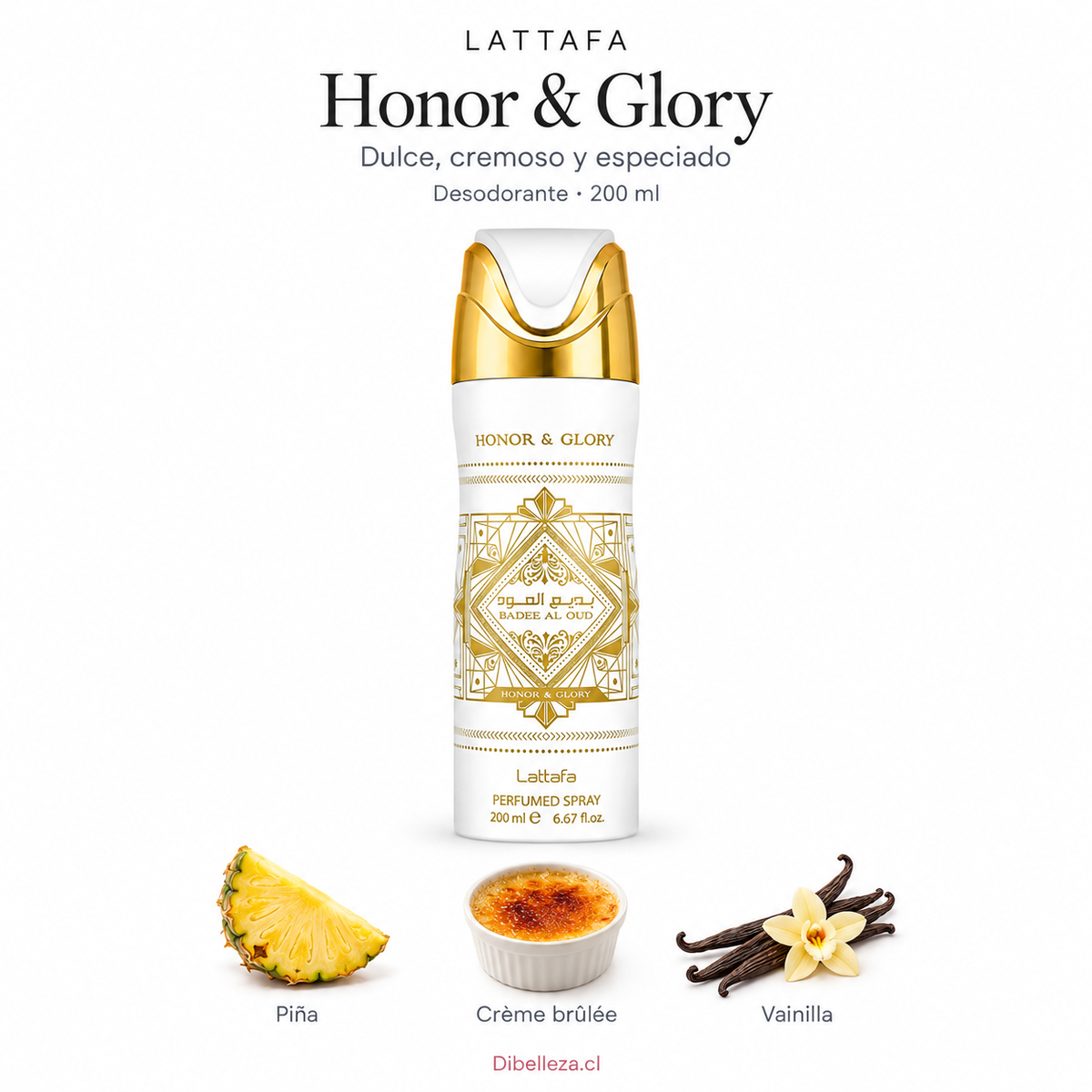 Spray Perfume Honor & Gloria Lattafa 200 ml