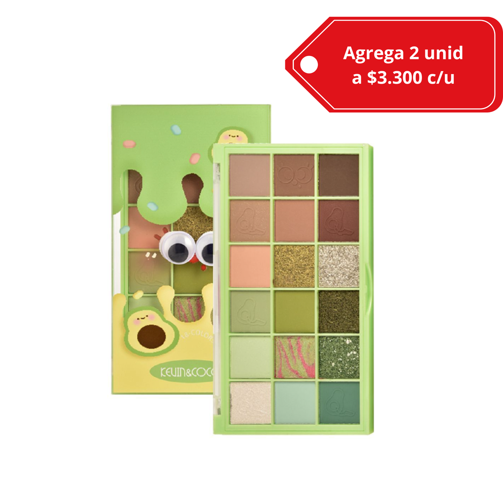 Kevin & Coco- Paletas de Sombras de ojos 18 colores