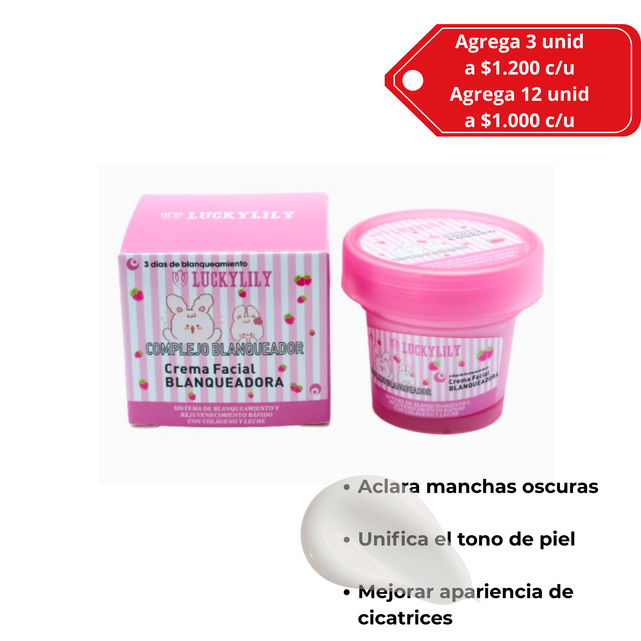 Crema Facial blanqueadora 50 g