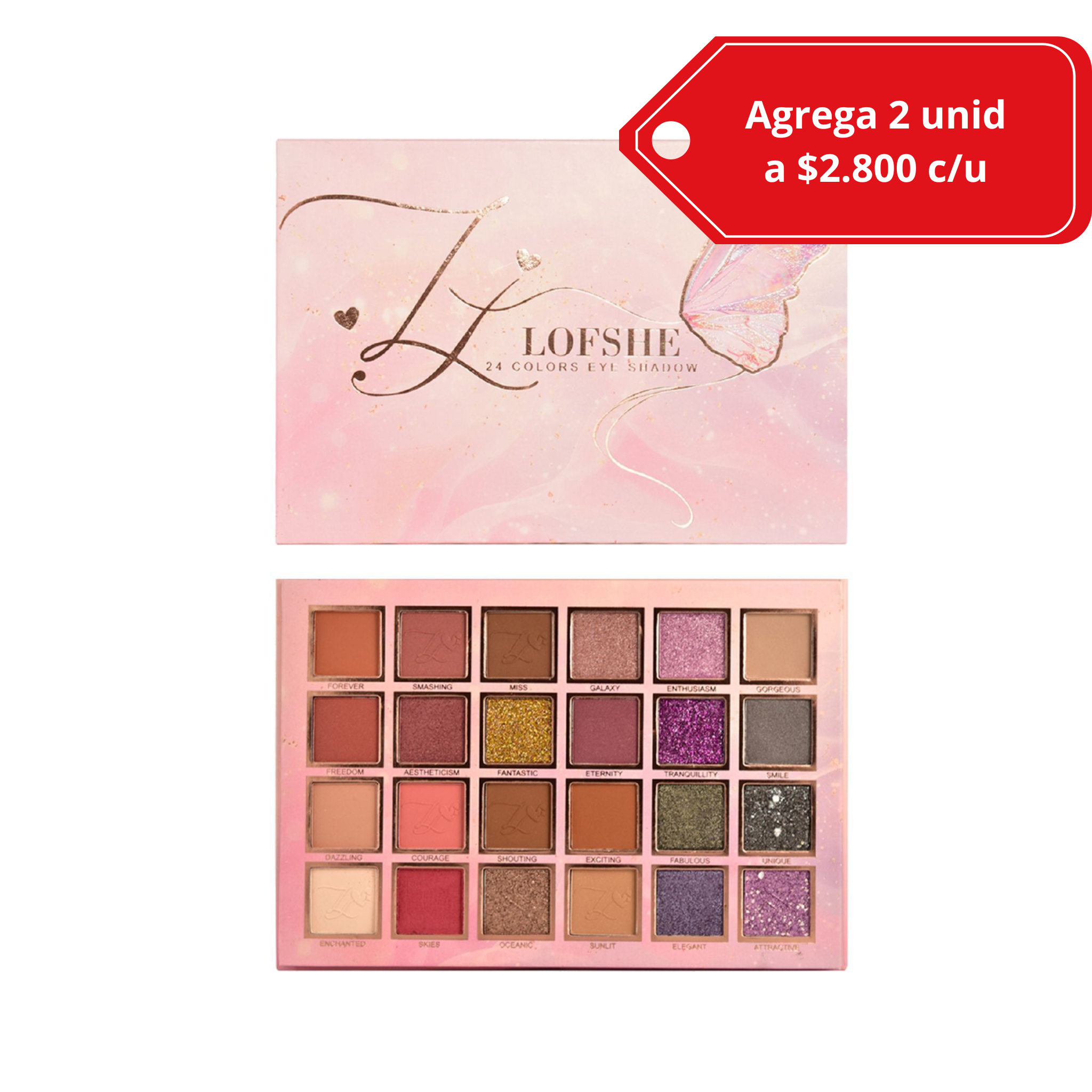 Paleta de sombras | sombra de ojos 24 colores Lofshe