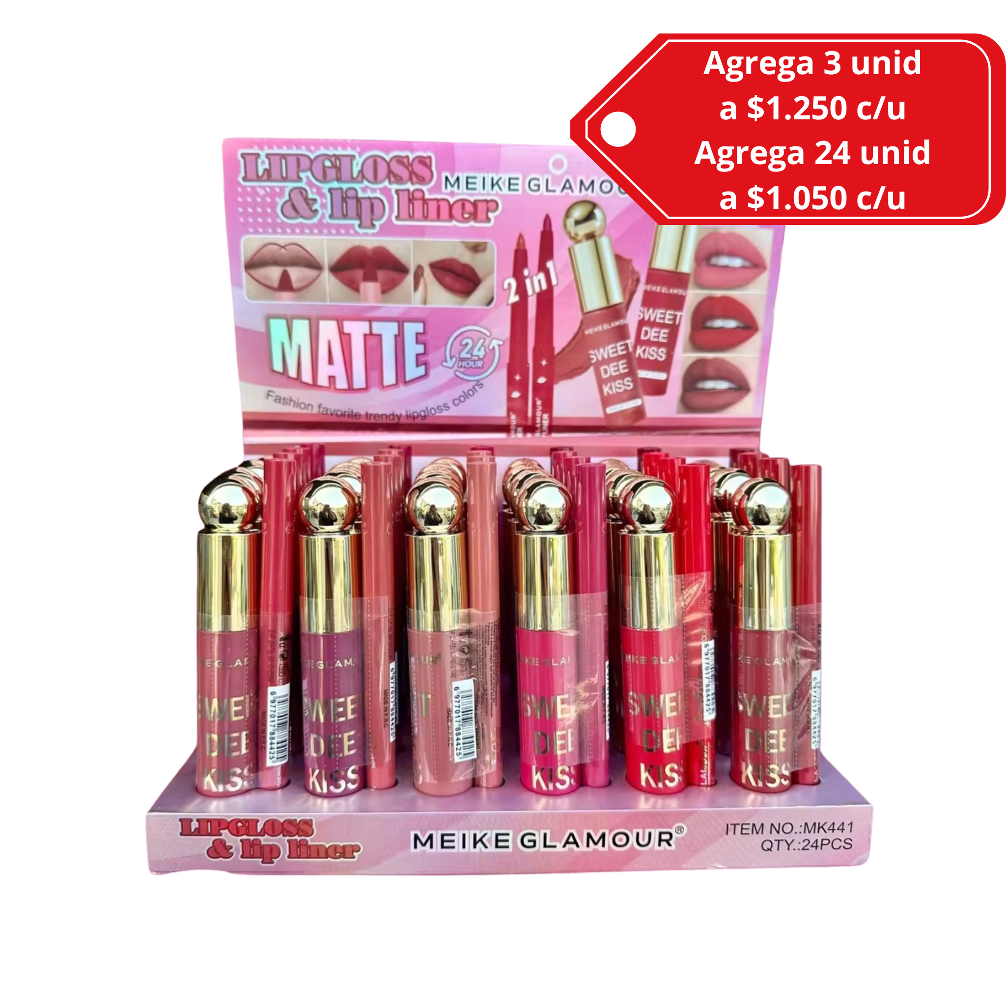 Lip Combo Delineador + labial liquido lip gloss alternativo Rare Beauty