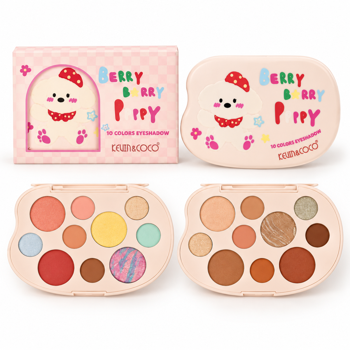 Kevin&Coco - Paleta de sombras Berry Poppy