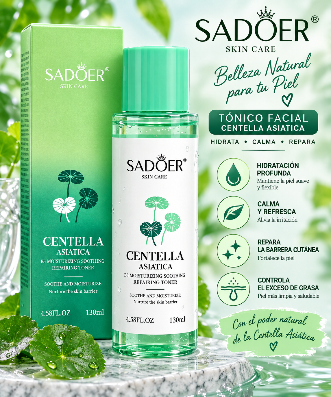 SADOER- Tónico de Centella Asiática 130 ml