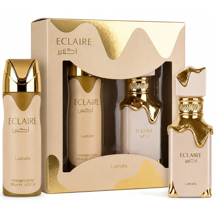 Estuche Eclaire de Lattafa perfume + desodorante