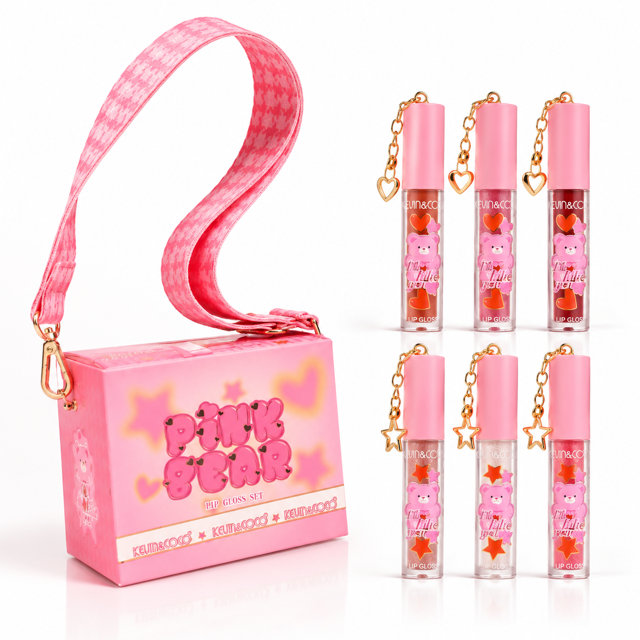 Kevin&Coco- 6 labiales con colgantes
