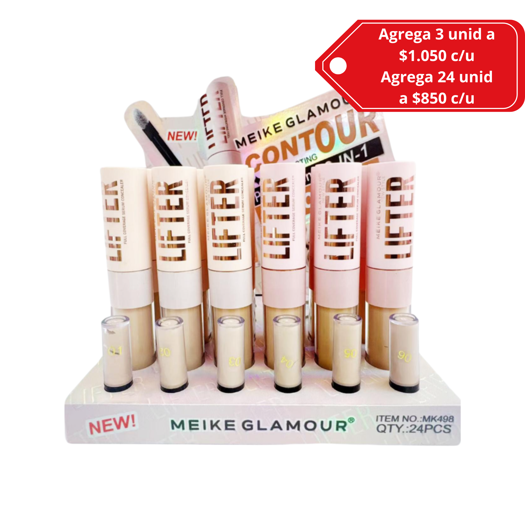 Corrector de Ojeras Tipo Lifter Maybelline Alta Cobertura Efecto Lifting