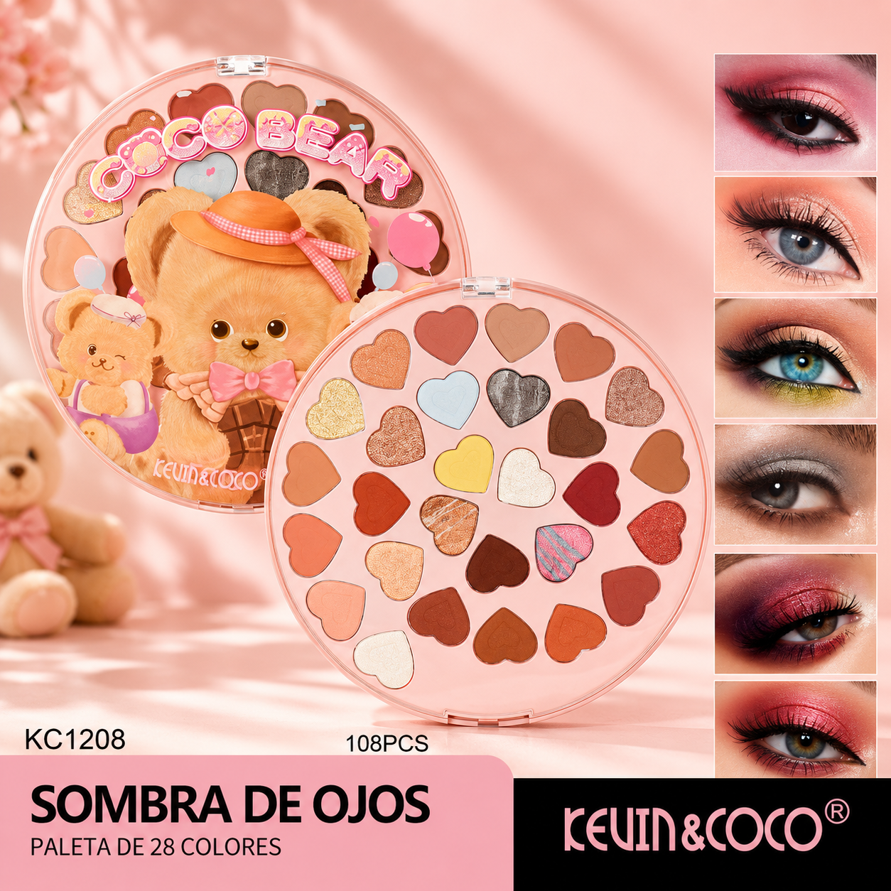 Kevin&Coco- Paleta de sombras love