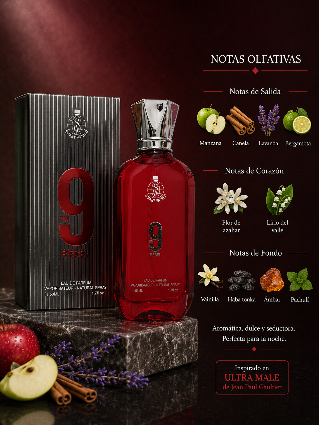 9 pm 50 ml de Smart World