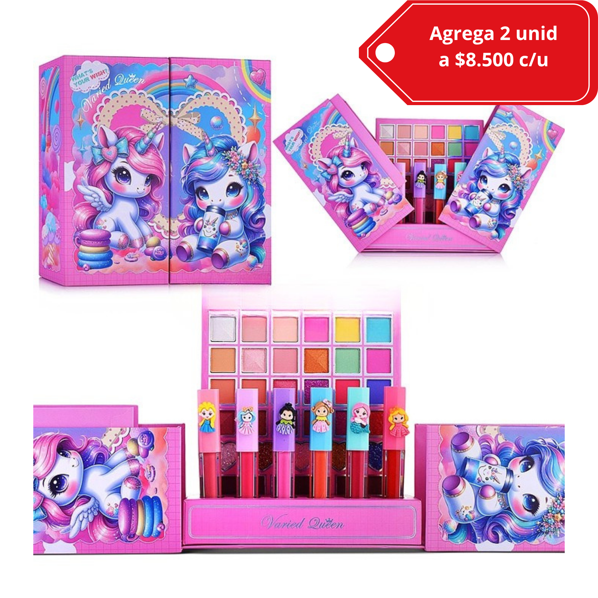 Kit de maquillaje de Niña de unicornio