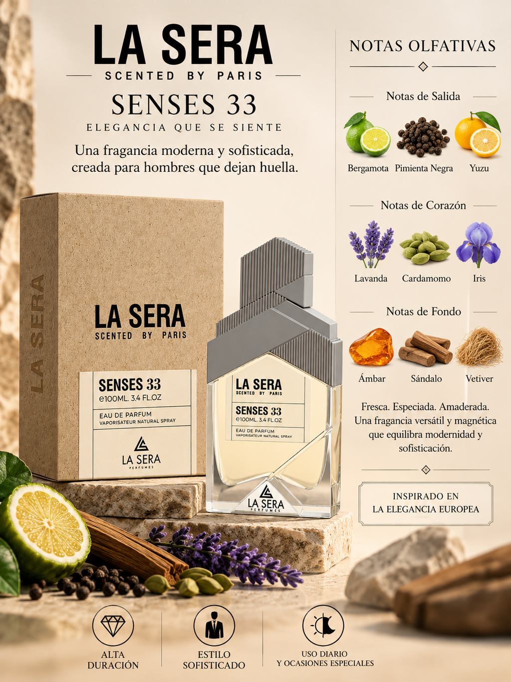 Senses 33 La Sera EDP 100ml Hombre