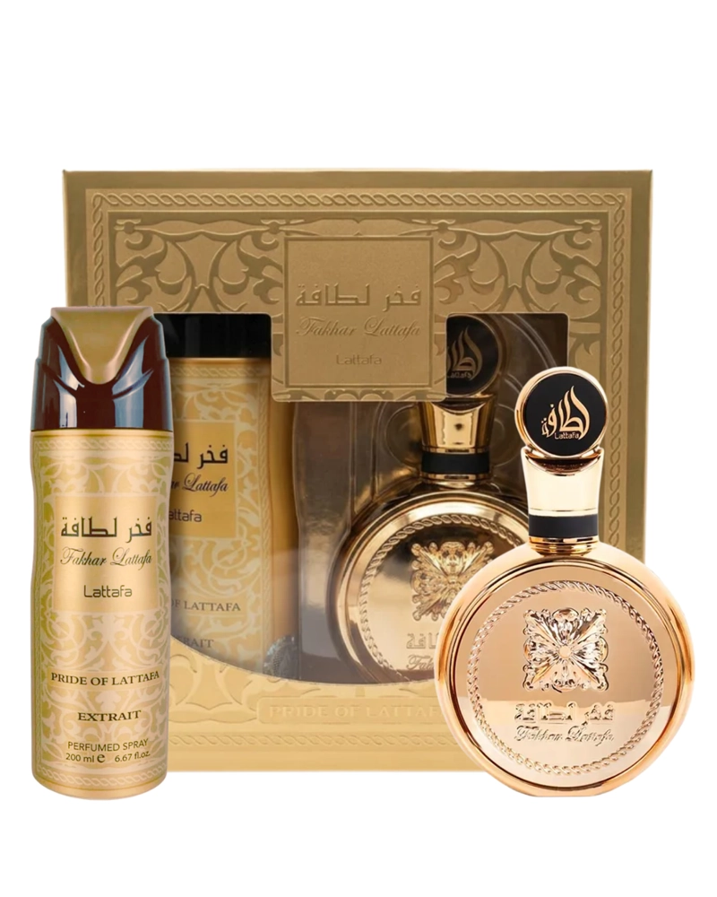 Estuche de perfume + desodorante Fakhar de Lattafa