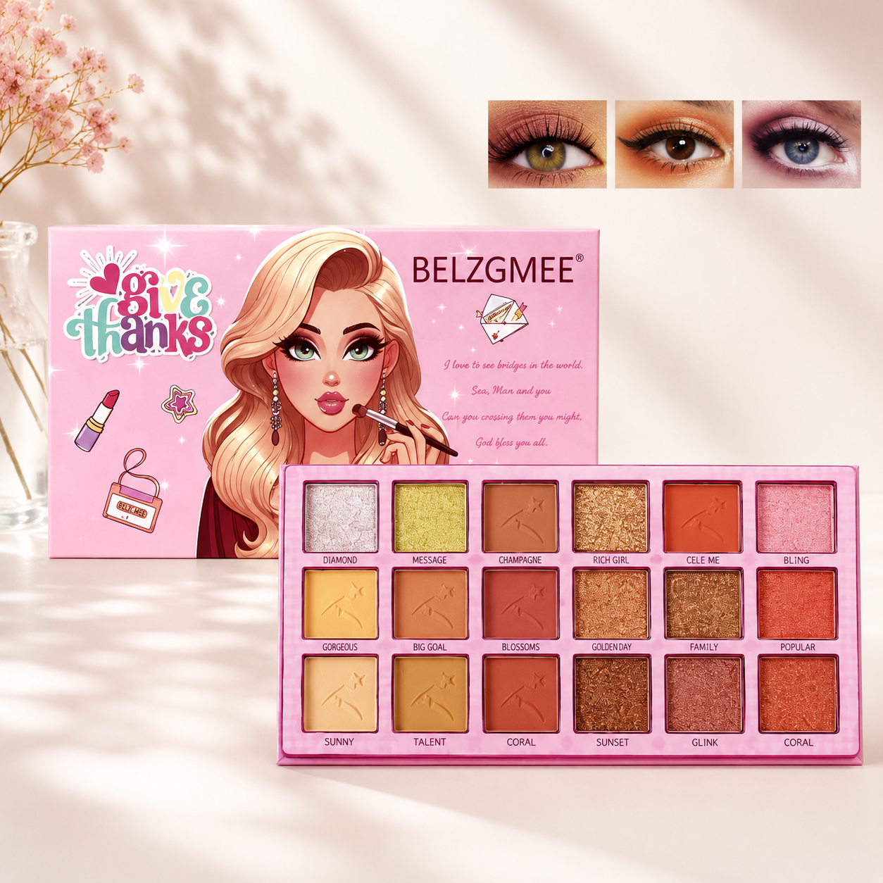 Paleta de sombras 18 colores