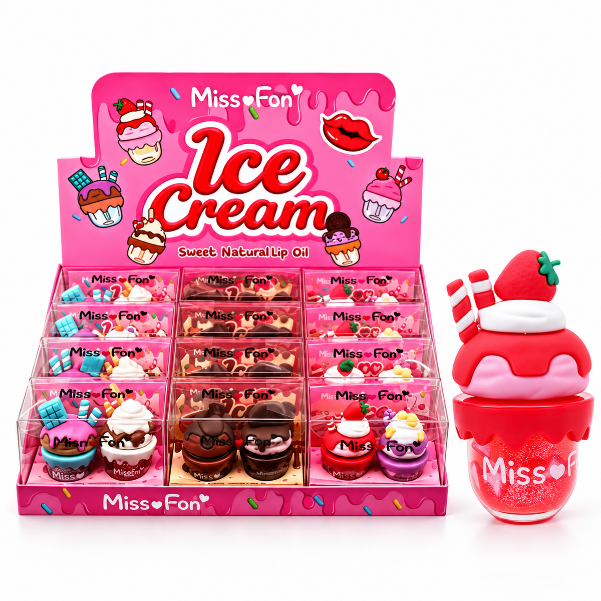 Set de 2 Brillos labiales Ice Cream