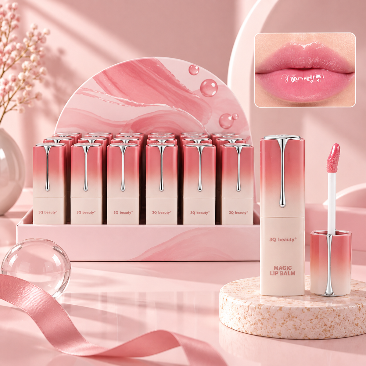 Bálsamo labial efecto gloss