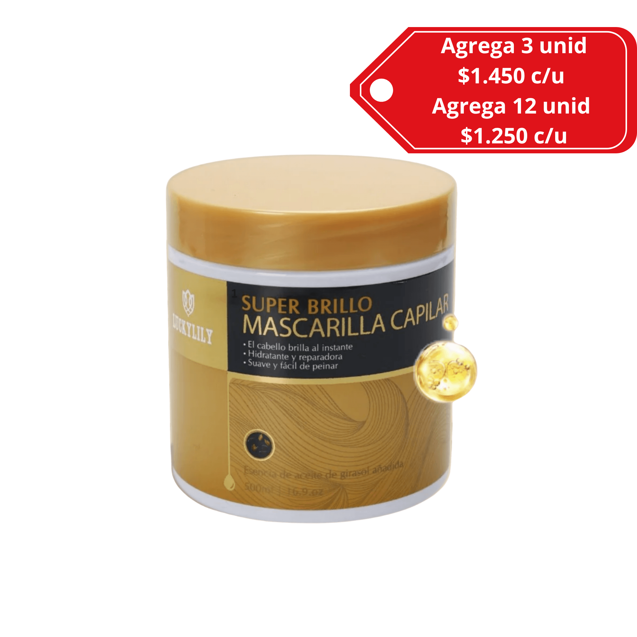 Crema mascarilla capilar hidratante