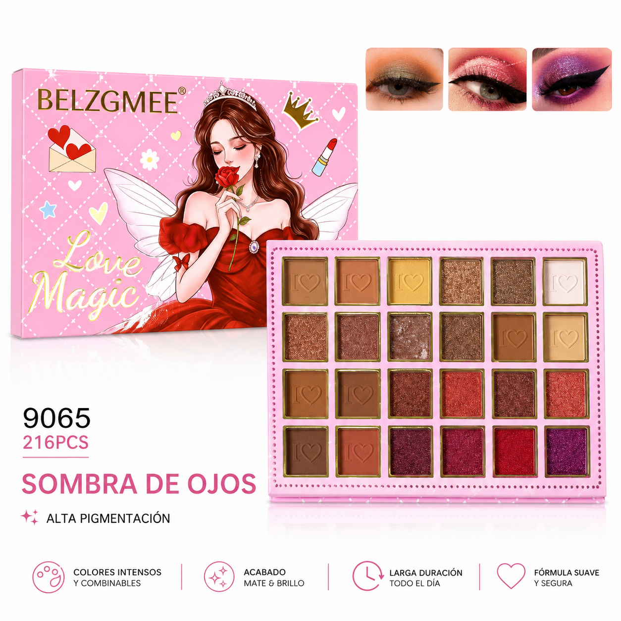 Paleta de sombras 24 colores