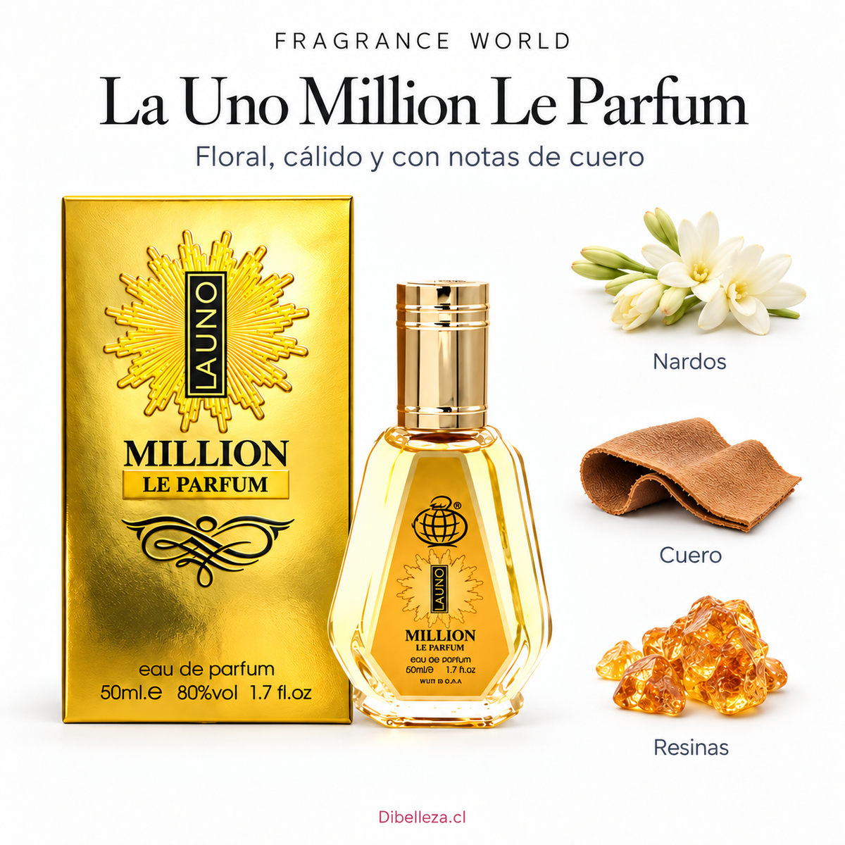 Perfume de Dubai 15- 20% de aceite Fragance World 50 ml