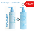 Pack de Shampoo + acondicionador de Keratina Reparador 400 ml
