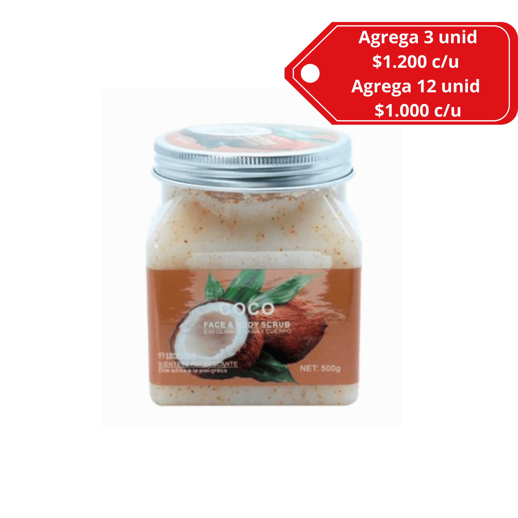 Exfoliante corporal de coco