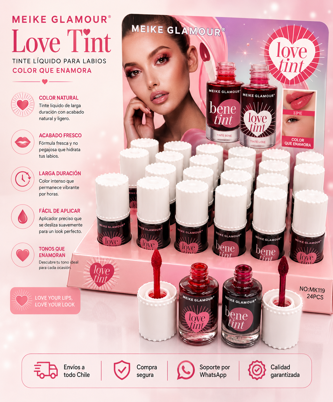 Tinta de labios tipo Benefit