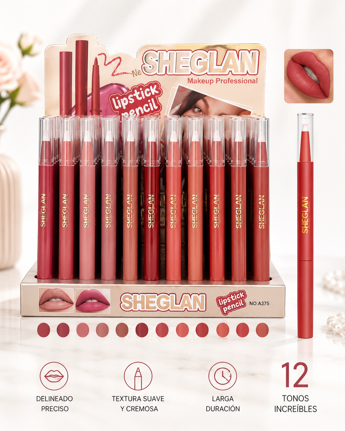 Delineador labial con difuminador