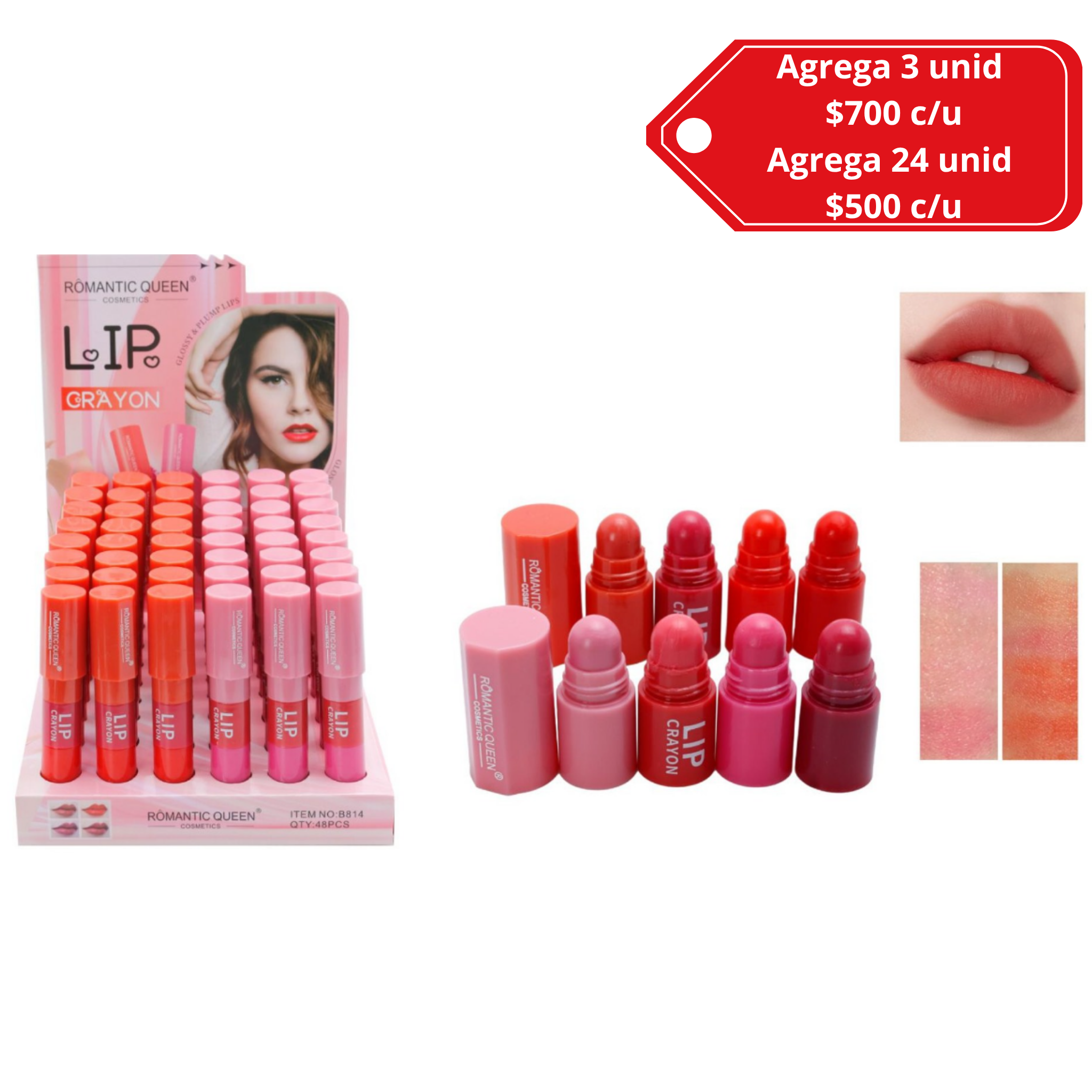 Lipstick 4 colores en 1 labial