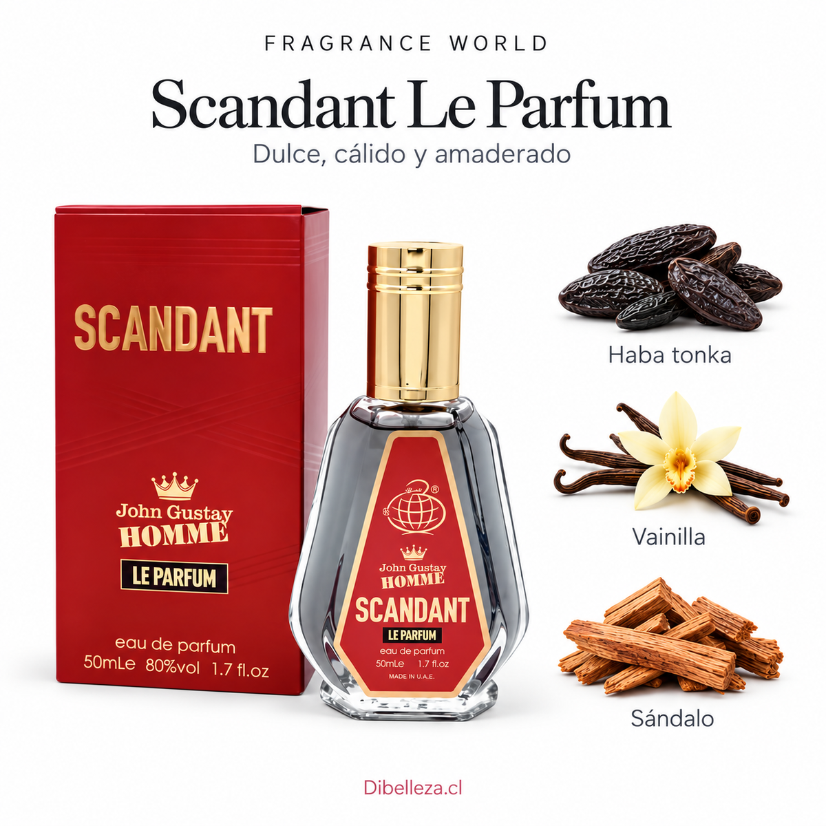 Perfume de Dubai 15- 20% de aceite Fragance World 50 ml