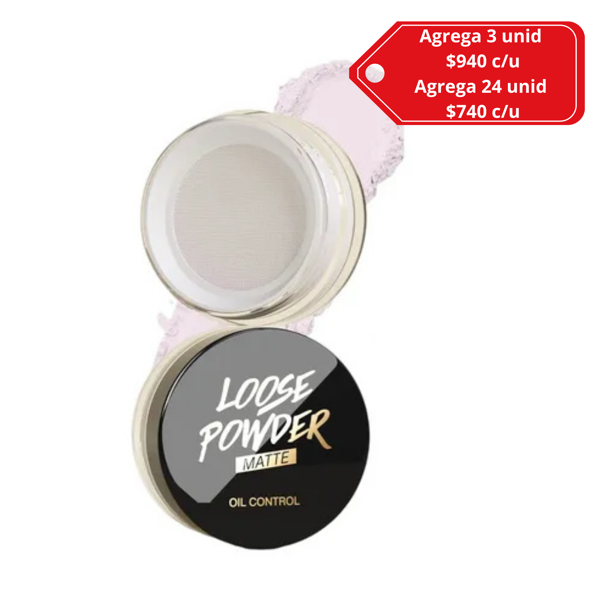 Polvo traslúcido sellador de corrector de ojeras