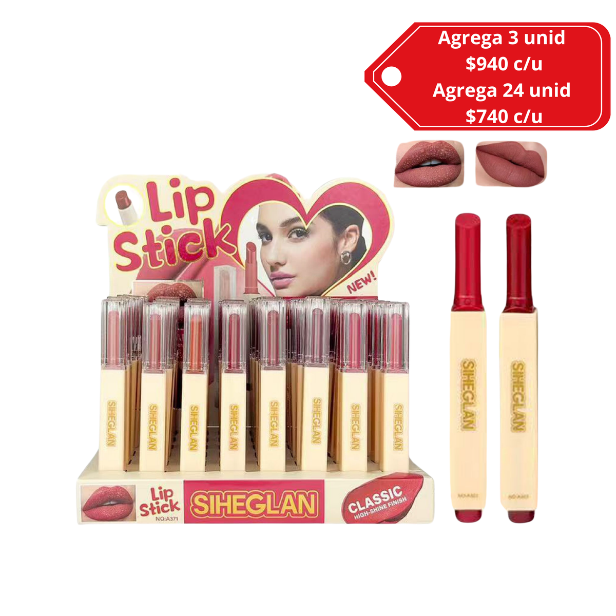 Labial tipo sheglam