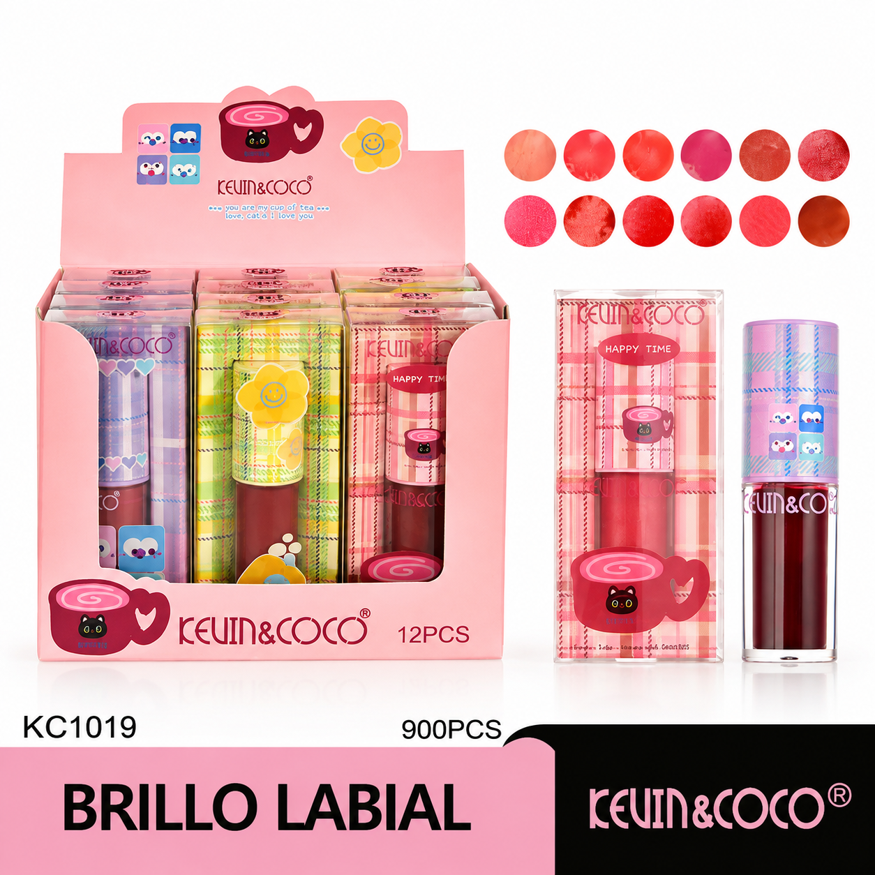 Kevin&Coco- Tinta de labios y labiales intransferibles