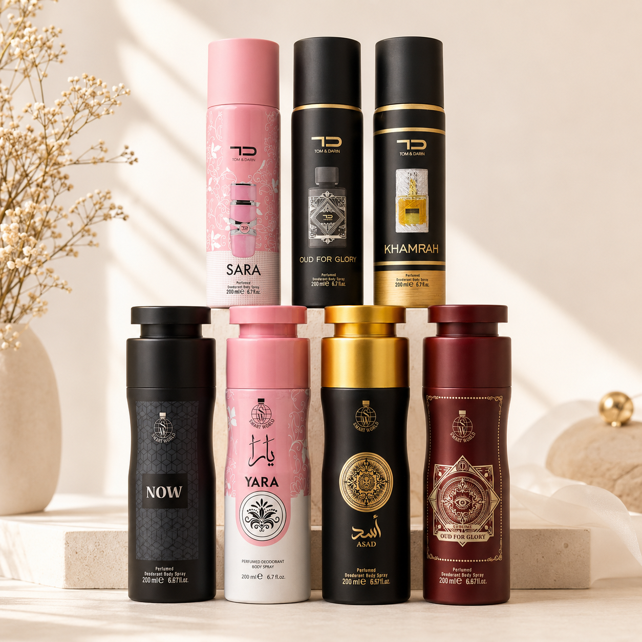 Promoción 7 Perfumes Body spray de DUBAI ORIGINALES
