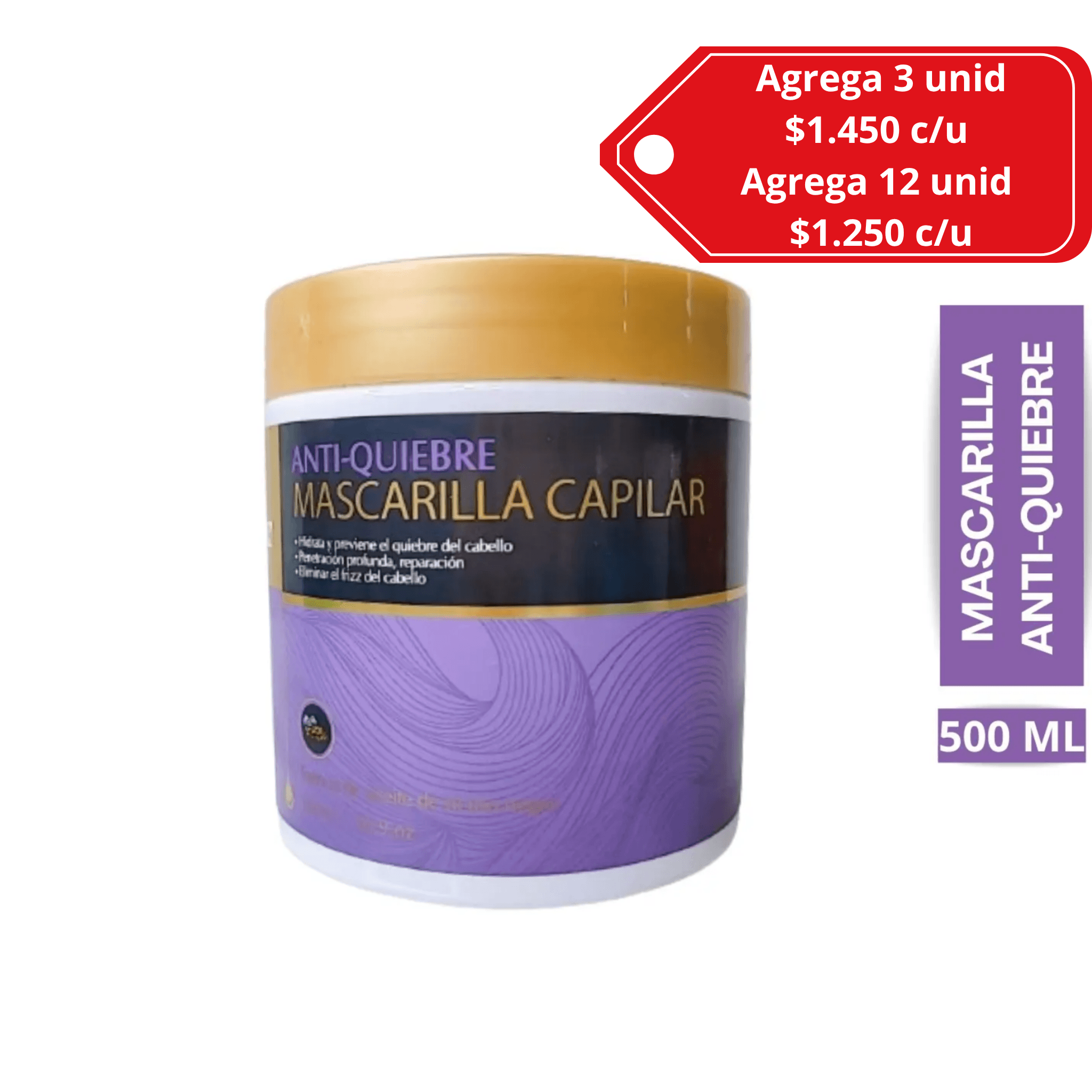 Crema mascarilla capilar hidratante