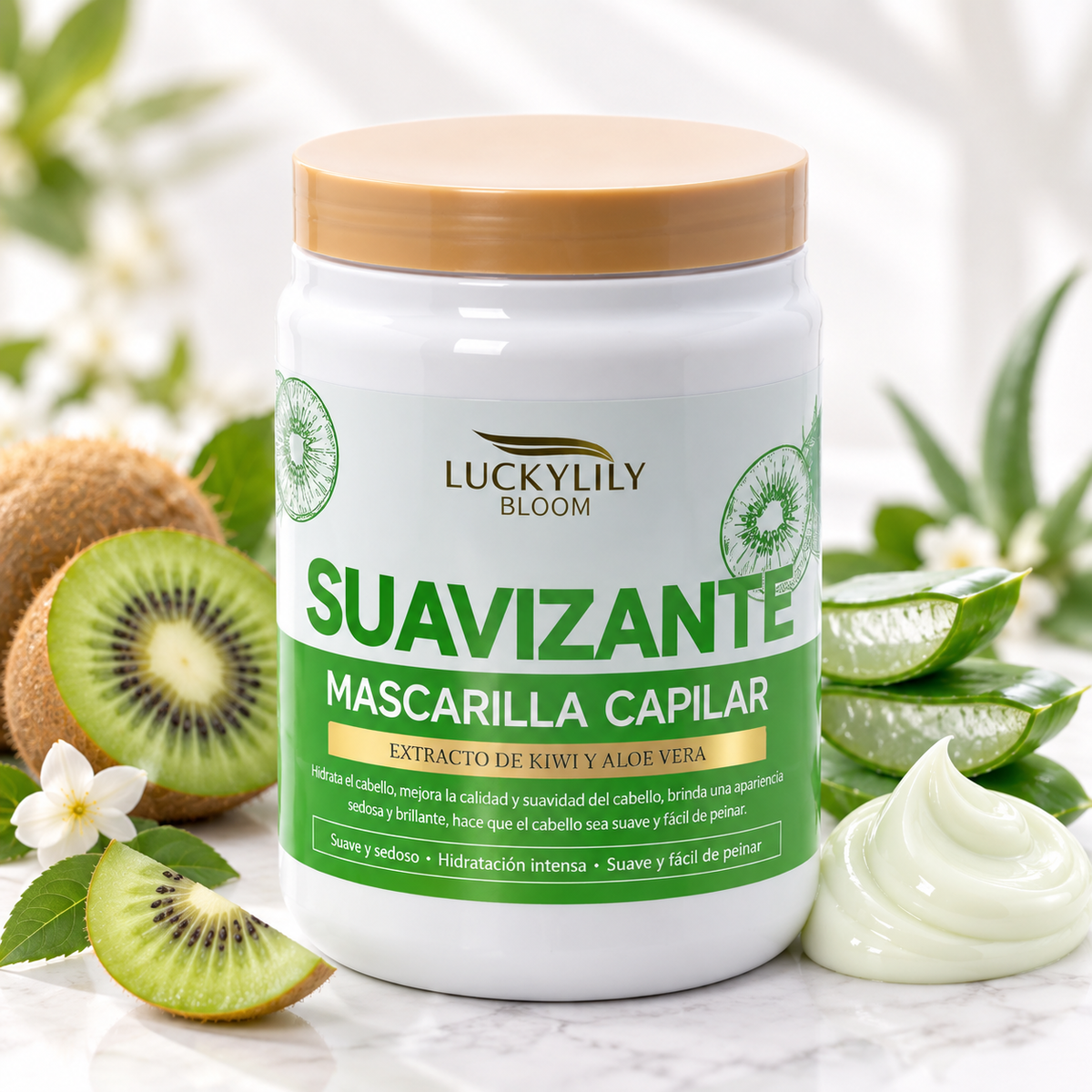 Mascarilla capilar extracto de Kiwi y aloe Vera 1000 ml