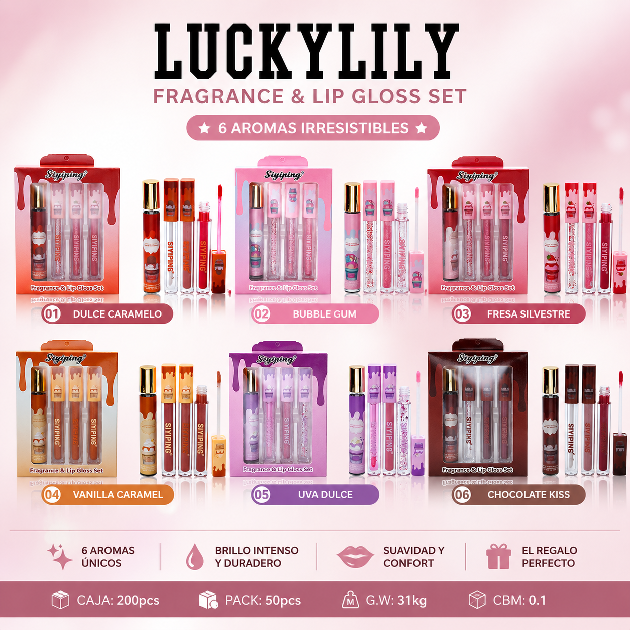 Promoción de Brillos labiales con perfumes