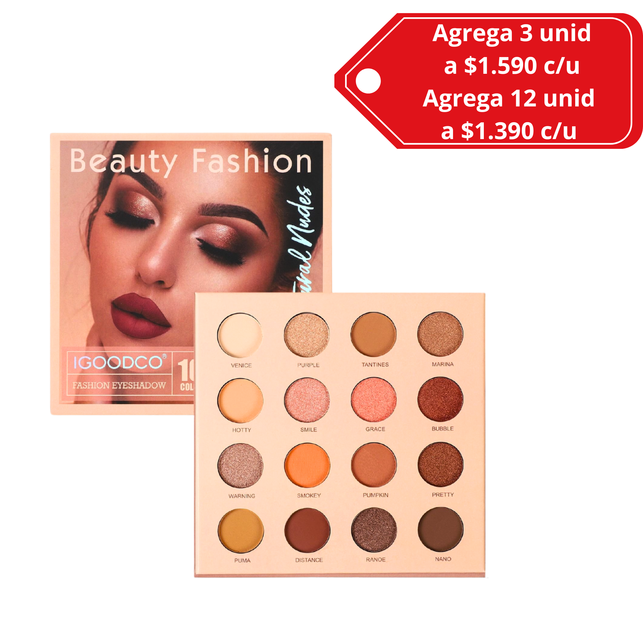 Paleta de sombras 16 colores IgoodCo