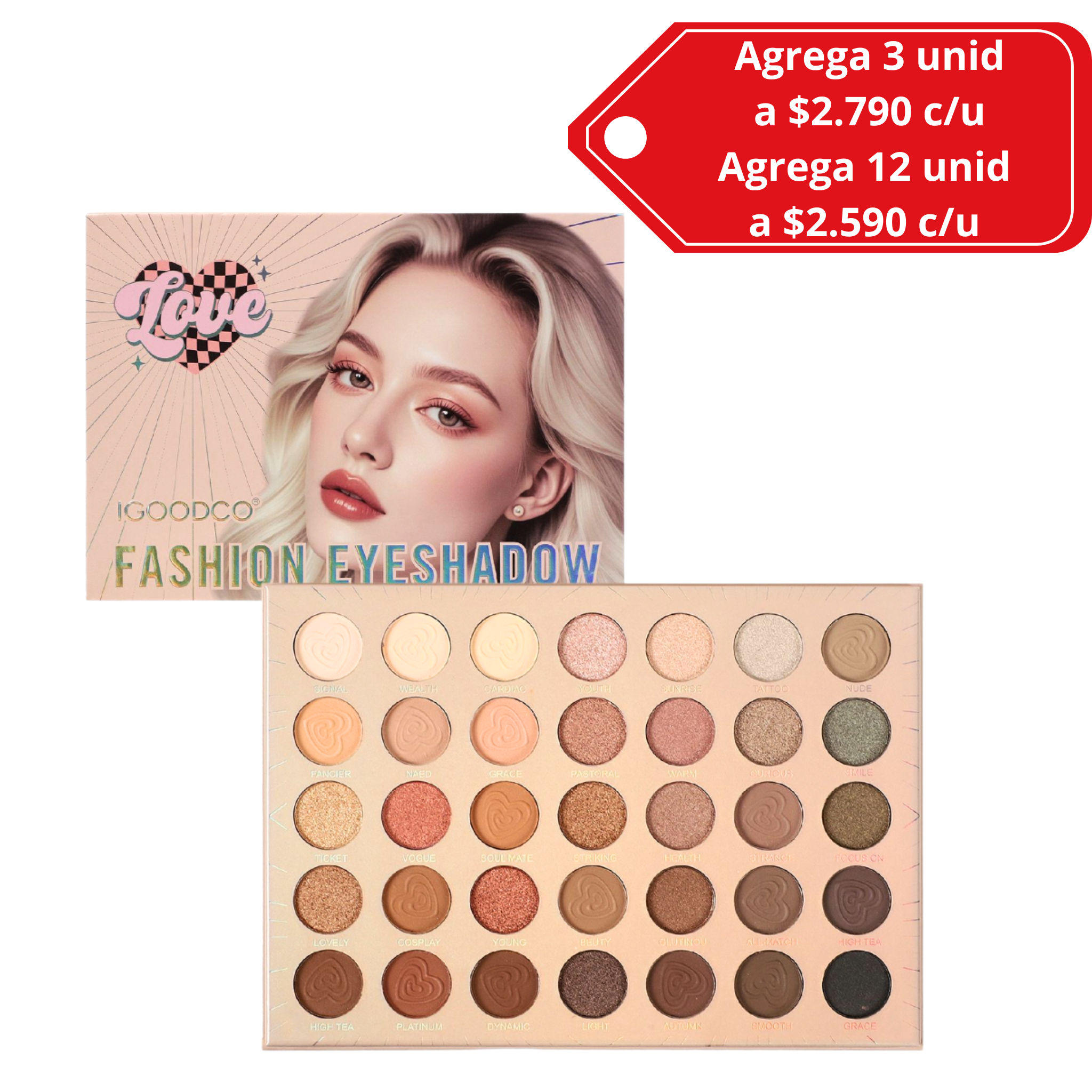 Paleta de sombras 35 colores IgoodCo