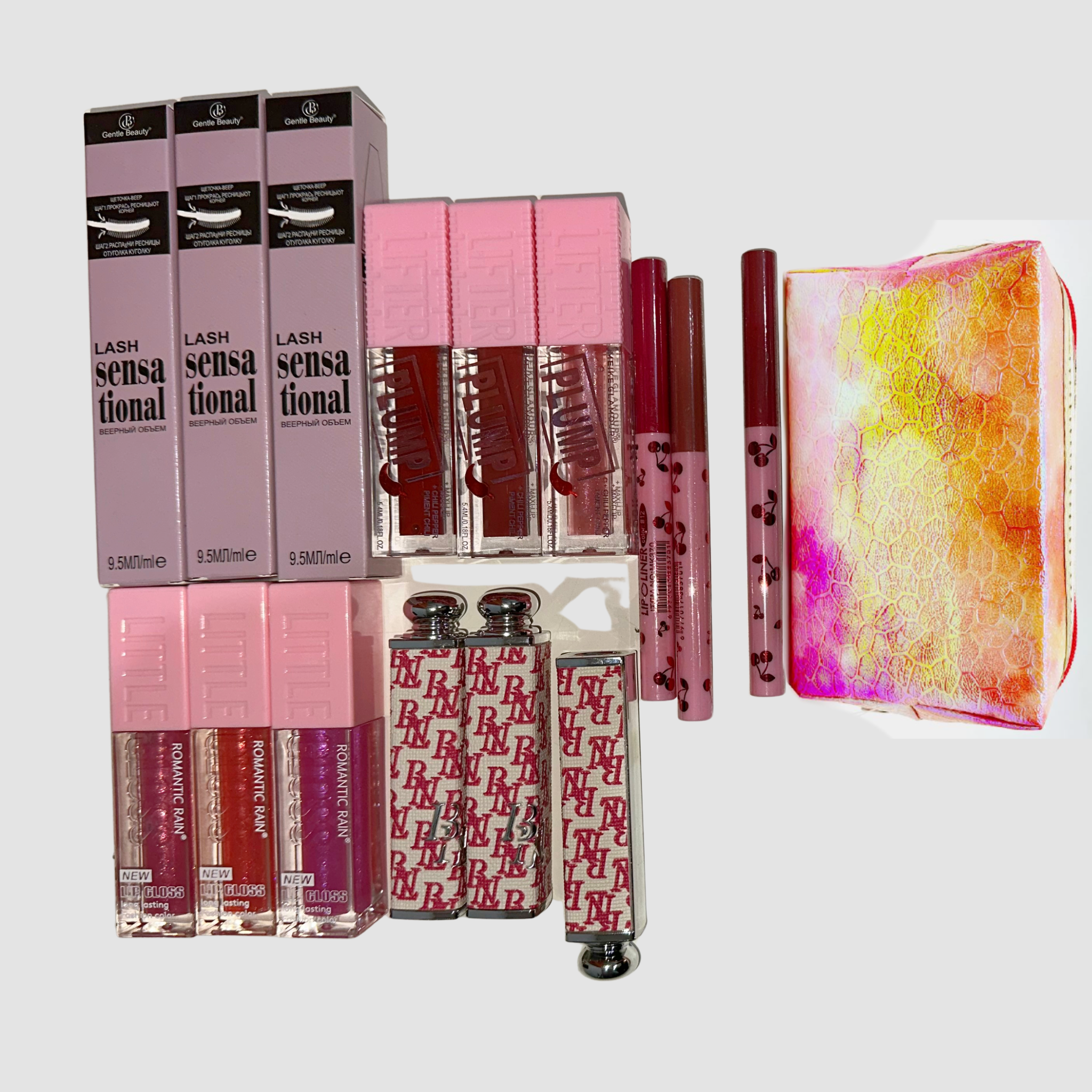 Box dupe Maybelline y DI0R 16 unidades
