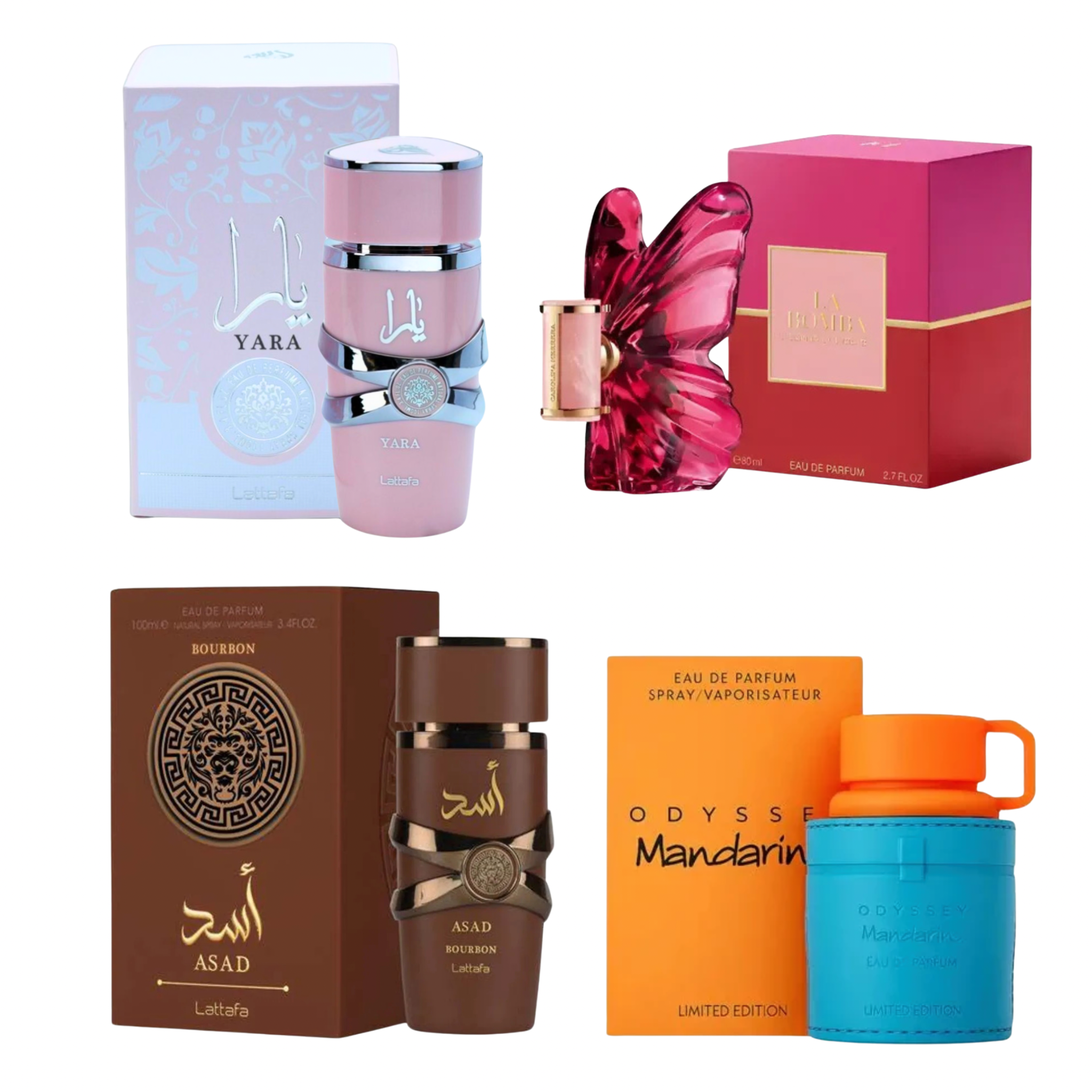 Promoción 4 perfumes surtidos calidad G5