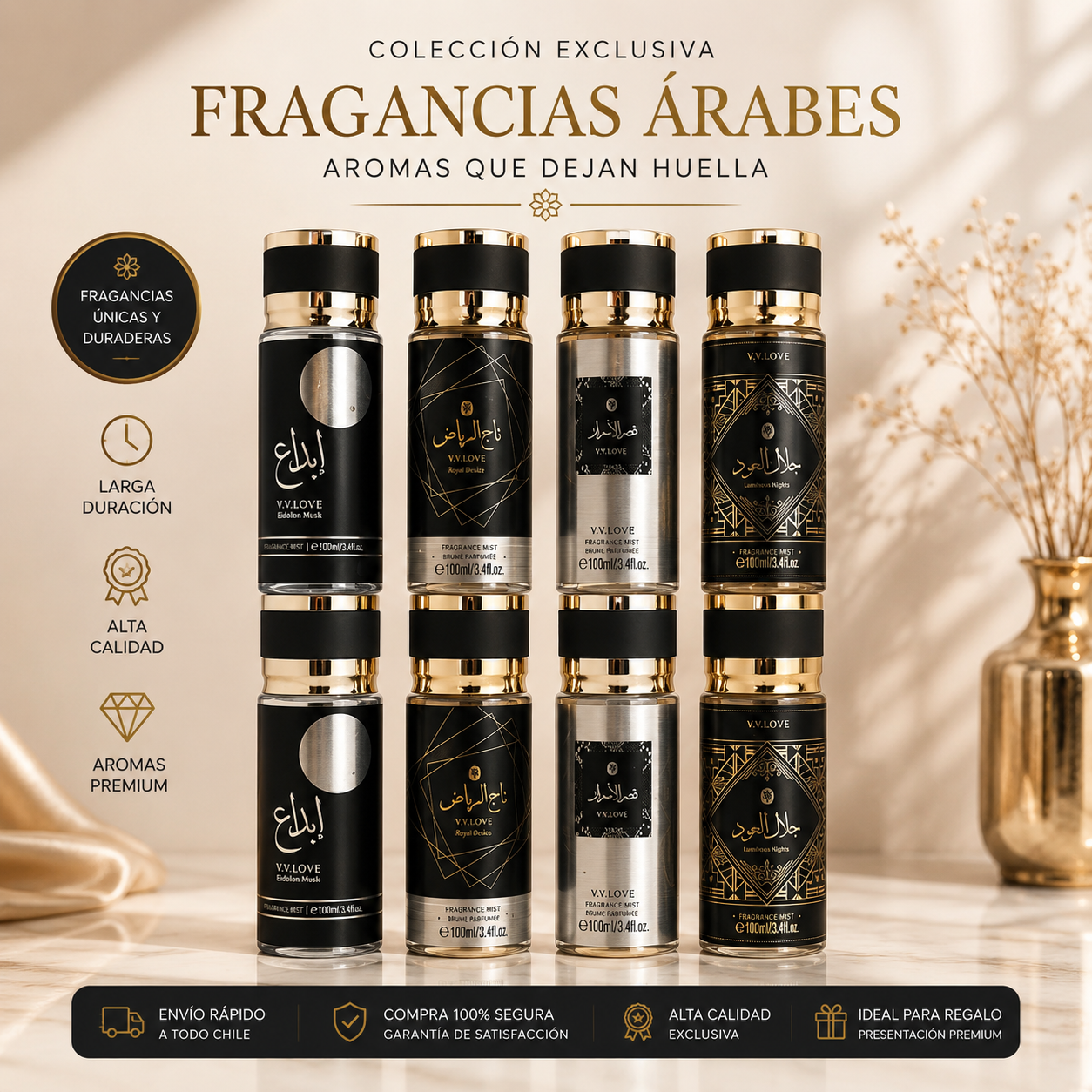 Promoción de 8 Body splash de varón