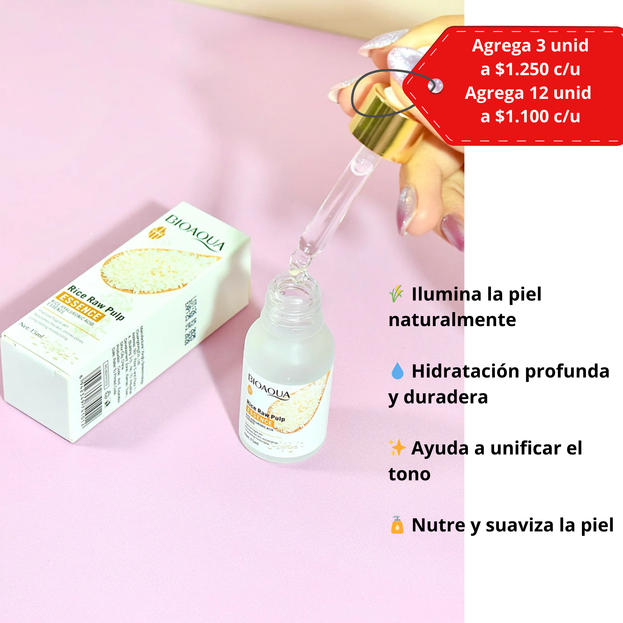 BIOAQUA Sérum facial de Arroz
