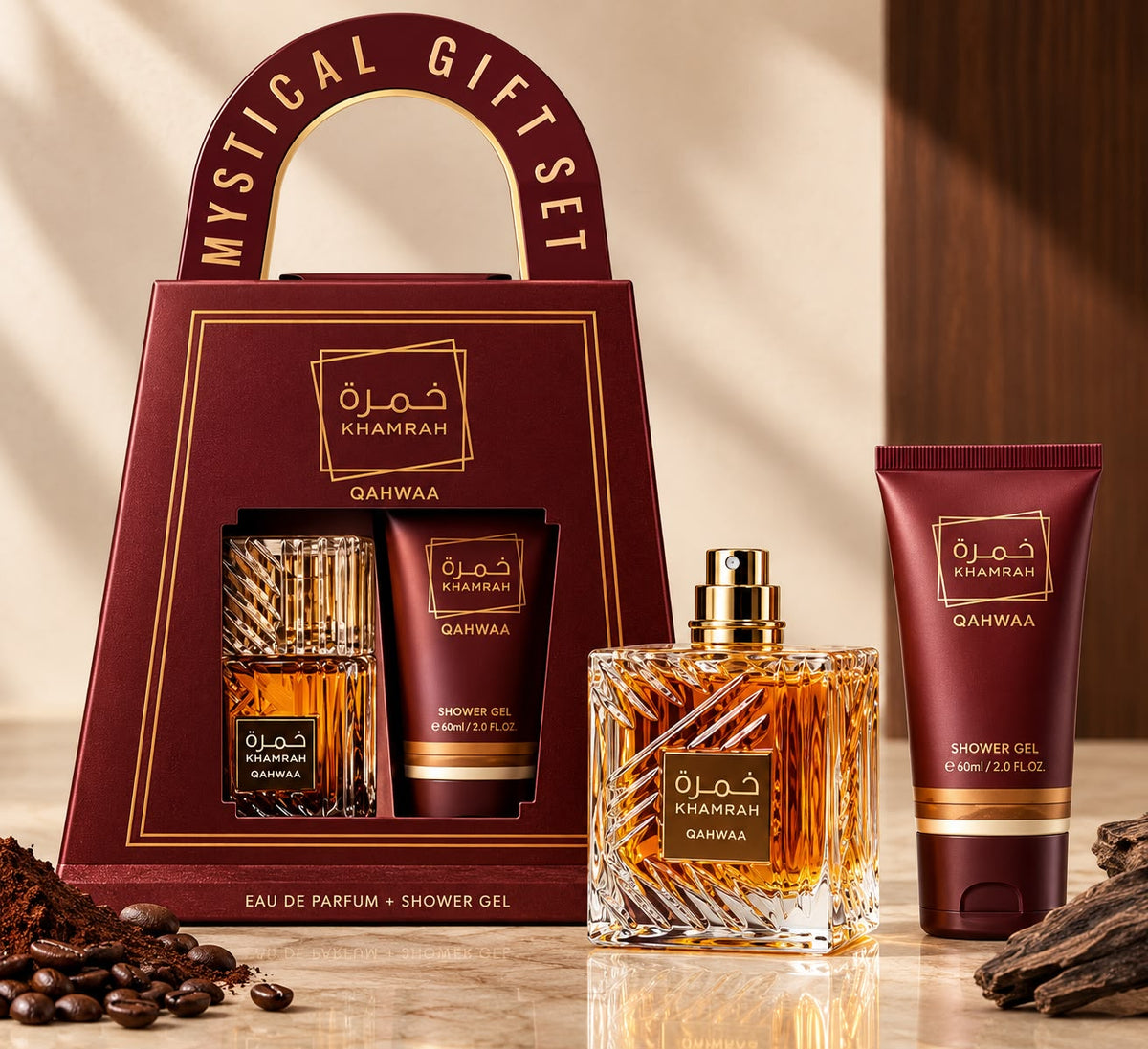 Set de perfume 30 ml+ gel de ducha 60 ml Khamrah