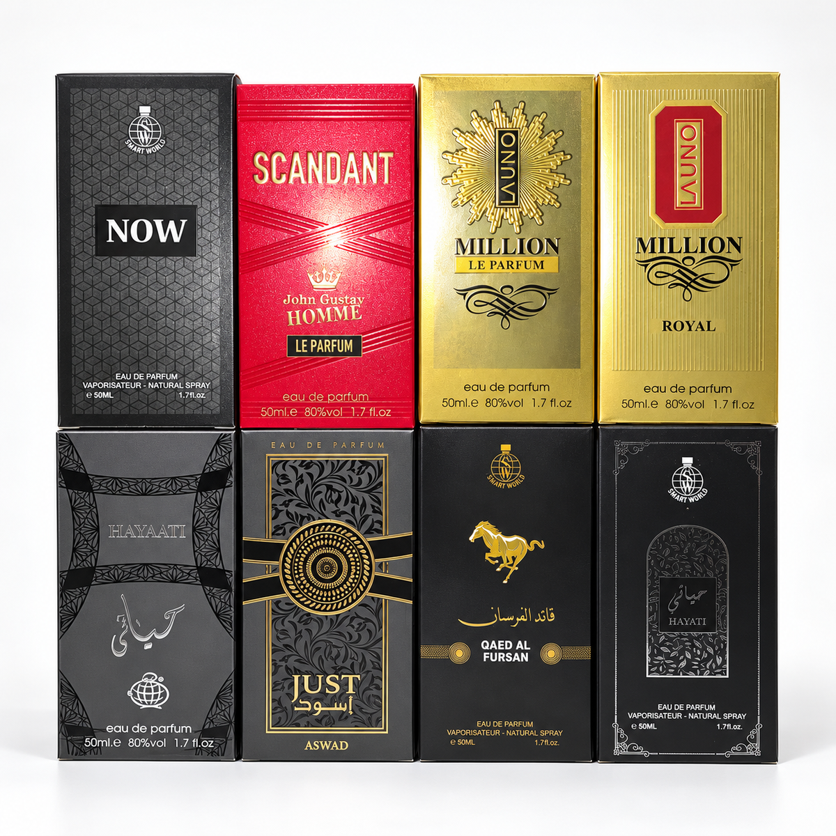 Box 8 perfumes de Dubai 15 a 20% de aceite